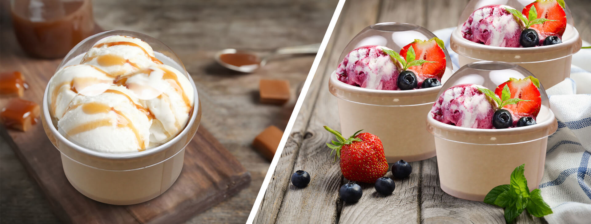 Plastic Lid For Ice Cream Cup